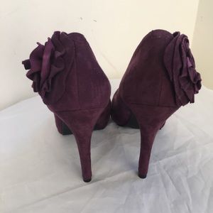 Purple Velvet Shoe